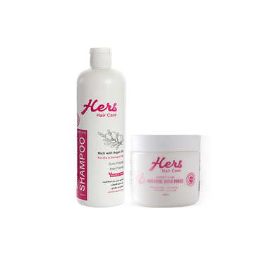 Shampoo& secret shine hair mask