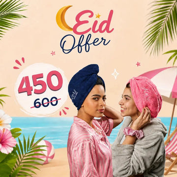 Eid Microfiber Hair Towel Deal