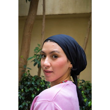 وشاح حجاب مبطن بالساتان